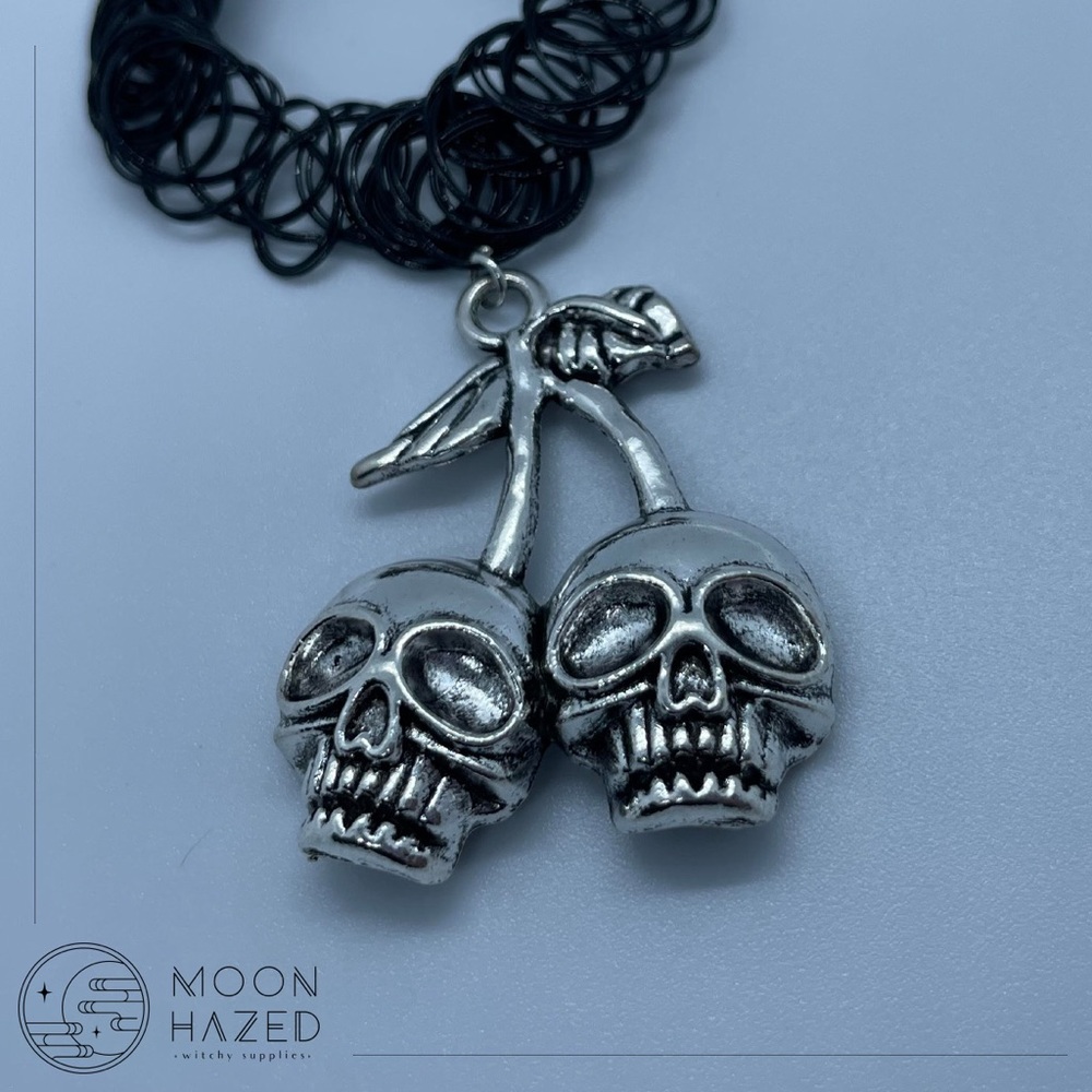 Cherry Skulls Chocker